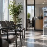 Financer sa PME : salle d'attente d'une agence de crédit aux entreprises