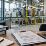 Norme VSME : questionnaire fournisseur relié posé sur un bureau
