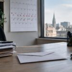 Préavis en Belgique : calendrier mural avec des jours comptés au marqueur
