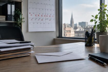 Préavis en Belgique : calendrier mural avec des jours comptés au marqueur